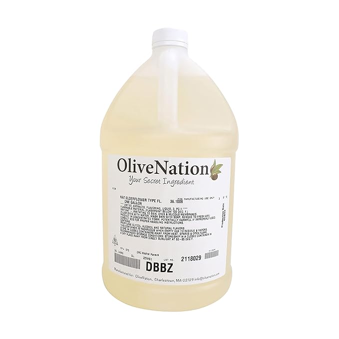 Elderflower Flavor Extract for Baking - Aromatic Floral Flavoring - Non-GMO - Gluten Free - Kosher - Vegan - 4 ounces