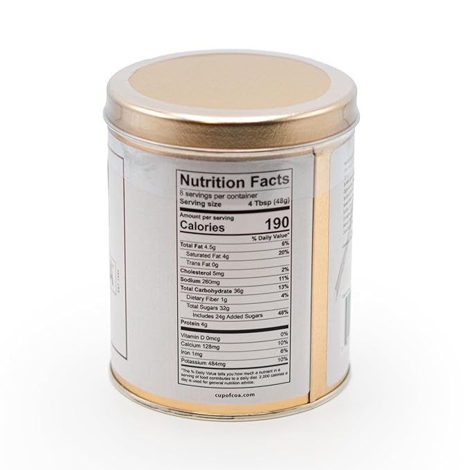 Cup of Coa Cocoa Tin | Pack of 4 | Gourmet Cocoa Powder | Frothy Head & Creamy Base | Natural Ingredients | Can be served Hot & Cold | Best Rich Chocolate Drink