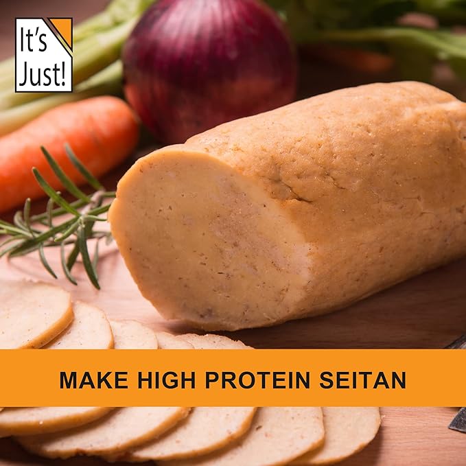 It's Just - Vital Wheat Gluten, 1.25lb, High Protein Wheat Flour, Vegan Friendly Seitan, Low Carb Bread, 20oz