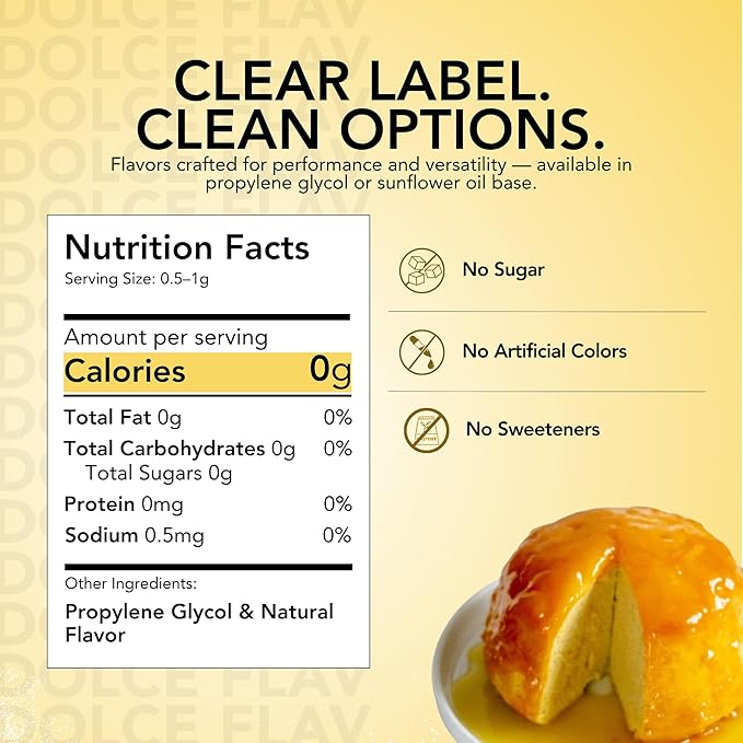 Dolce Flav Natural Yuzu Flavoring – Bright, Citrusy Japanese Lemon-Grapefruit Taste | 2 oz Extract for Baking, Beverages & Desserts | Graduated Dropper Included | Water-Soluble & Kosher | Made in USA