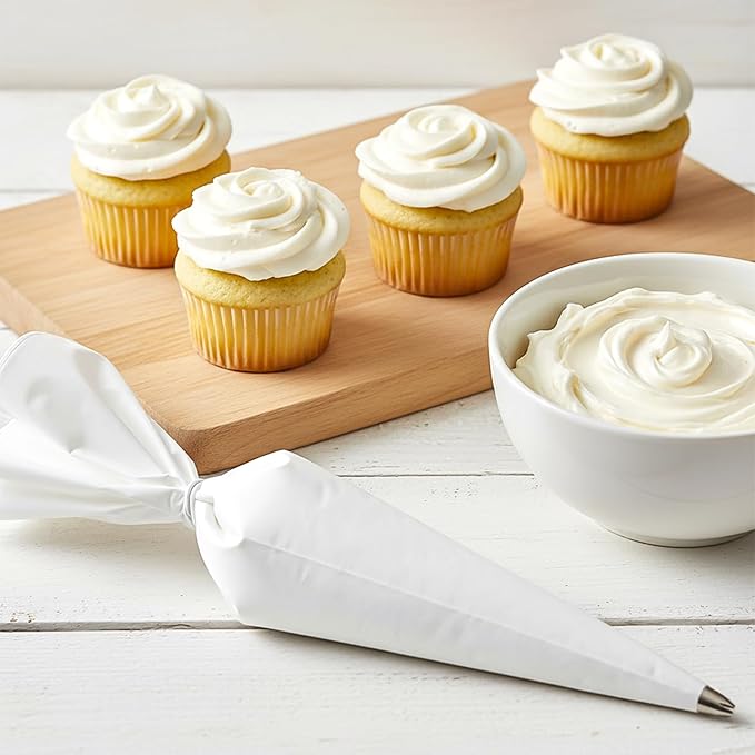 4 Pcs Piping Pastry Bags, Reusable 24 Inch Cake Decorating Bags Non-Slip Extra Thick Durable Cake Decorating Bag for Icing Cakes Cookies Baking Decoration Supplies
