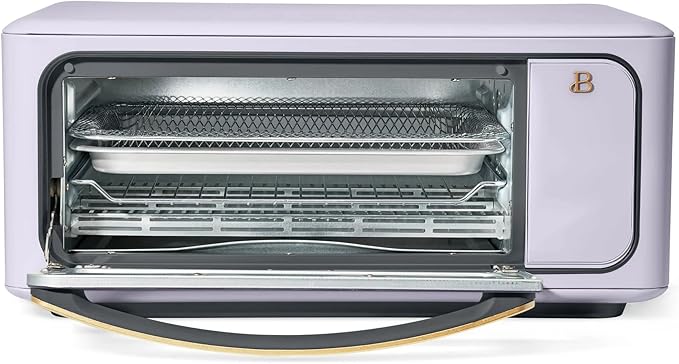 Beautiful Infrared Air Fryer Toaster Oven Kit – Special Edition Multi‑Function Countertop Oven with 10 Presets, Fast Heating & Accessories by Drew Barrymore (Lavander)