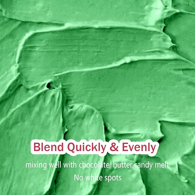 Green Oil Based Food Coloring for Chocolates Melts - 30ML Tasteless Liquid Edible Oils Food Dye Candy Cookies Decorating,Vivid Oil Food Color Baking Frosting Cake Decorations,Soap,Cosmetics, Non-GMO