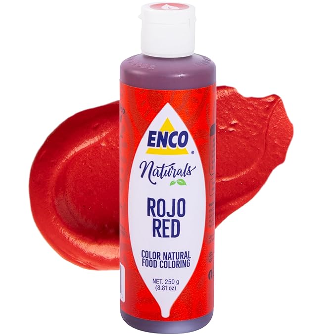 ENCO Naturals Food Coloring Gel 8.8 oz - No artifitial dyes - Vibrant colors for Icing, Buttercream, Fondant