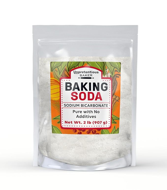 Unpretentious Baking Soda (2 lb) Gluten-Free, Baking & Cooking, Leavening Agent, Pure Sodium Bicarbonate