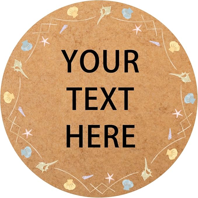 60-1000 pcs Custom Stickers Kraft Pape Labels, JOVELLO Personalize Business Logo Labels, Label Stickers for Baking Packaging,Envelope Seals, Small Business