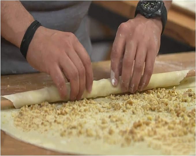 Rolling Pins for Baking Pizza and Dough, Hardwood Sturdy Handle Pasta Roller, Pizza Rolls Dough Roller, Kitchen Utensil Tools (31 in x 0.58 in)