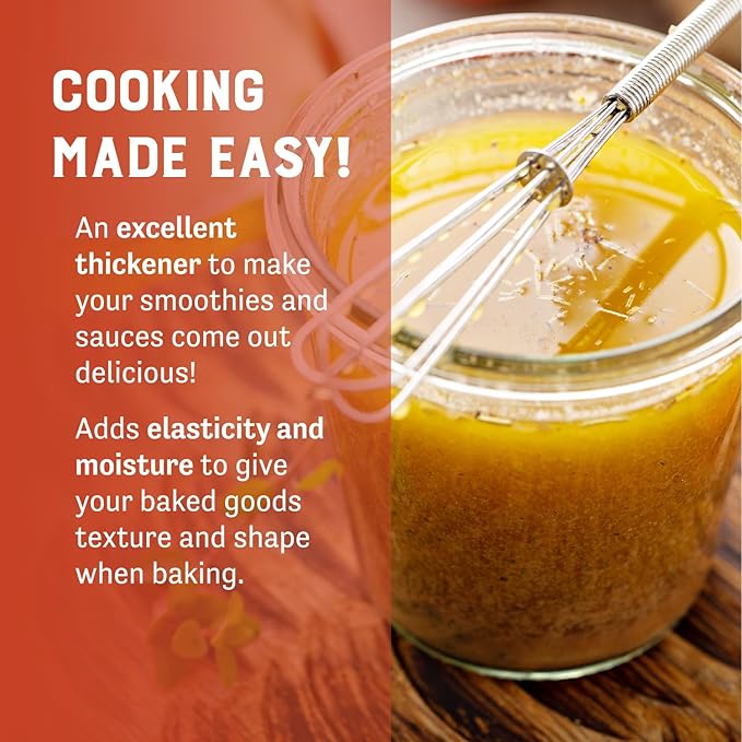 Judee's Gluten Free Xanthan Gum Powder - Gluten Free Baking - Liquid Thickener for Soups & Sauces - Ice Cream Thickener - 8 Oz