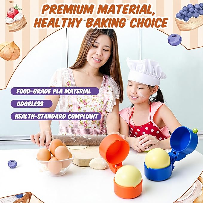 2 Pcs Round Cake Pop Mold Press Set, Circle Cake Pop Cutter and Pusher, Baking Tools Accessories for Home Baking, Birthday Parties, Wedding Desserts