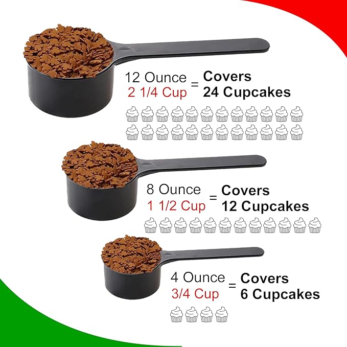 Christmas Sprinkles - Holiday Sprinkles For Baking And Decorating - A Variety Of Bulk Sprinkles Sure To Fit Every Baking Need For The Holidays - 4 Ounce Variety (Gingerbread Men)