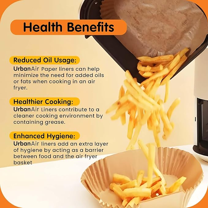 6.5-Inch Round Air Fryer Paper 125pcs Liners for Easy Cleanup - Non-Stick, Heat-Resistant, and Perfect Fit for Hassle-Free Cooking | Bleach-Free Parchment| (6.5 in/16 cm 125pcs)