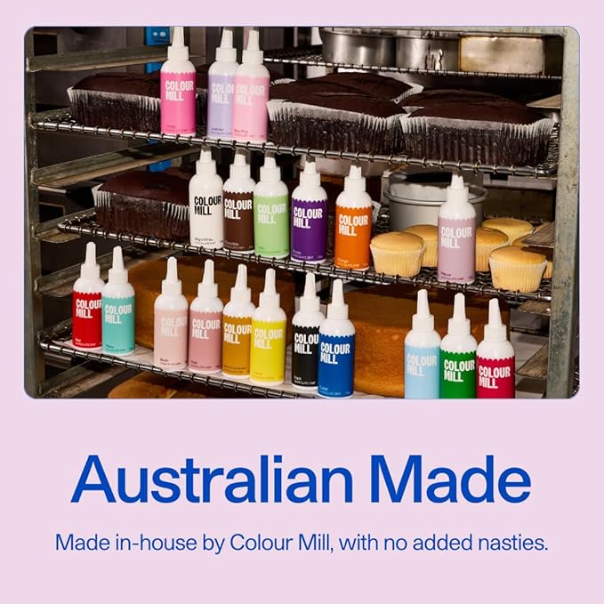 Colour Mill Chocolate Drip Easy-Melt Drizzle for Desserts, 125 Grams Purple