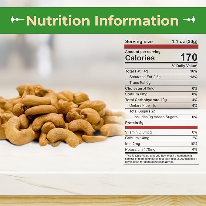 Sincerely Nuts – Whole Cashews - Roasted and Unsalted | High in Protein Everyday Healthy Snack - Rich in Nutrients |Vegan, Keto & Kosher | Gourmet Quality Vegan Cashew - 3 (LB). Bag