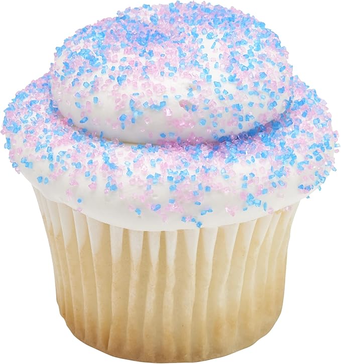 DECOPAC Cotton Candy Flavoured Sanding Sugar, 33oz, Fancy Sprinkles in Handheld Container, Edible Sprinkles For Drink Rims, Celebration Cakes, Cupcakes, Cookies