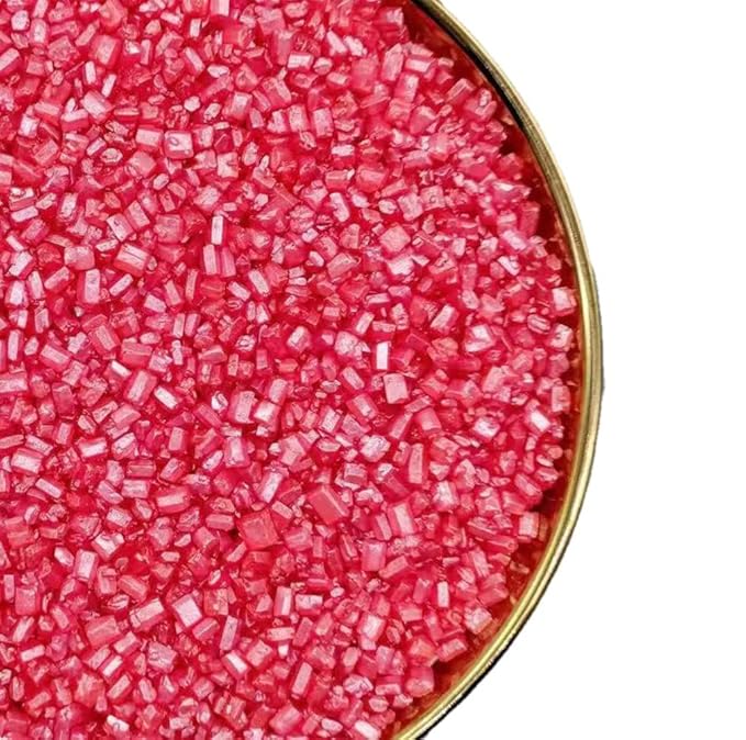 NIPEOR Red Sugar Sprinkles – 4.6oz (130g) Edible Sugar Crystals for Cake & Cupcake Decorating, Christmas & Holiday Baking, Cookie Sprinkles, Candy Toppings for Desserts, Ice Cream & Party Treats(Crystals - Red)