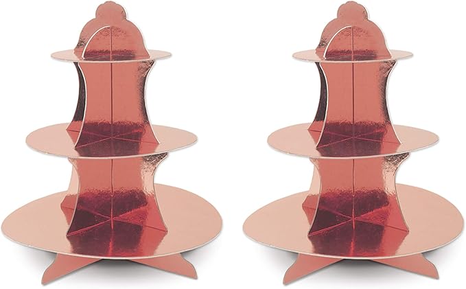 Metallic Cupcake Stand Pack of 2