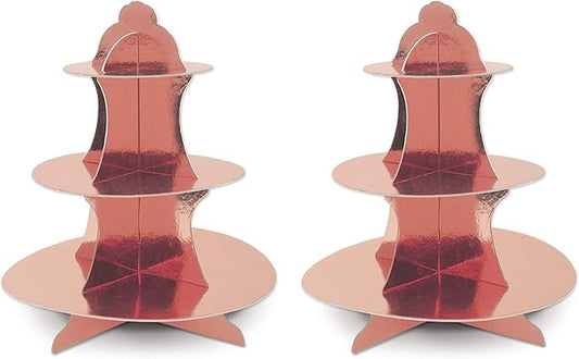 Metallic Cupcake Stand Pack of 2