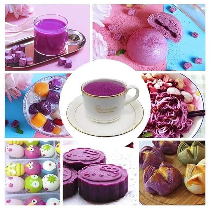 Purple sweet potato powder 17.6oz. Dark purple food coloring, purple sweet potato extract powder used in baking, smoothies, beverages