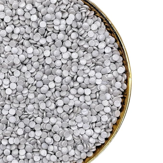 NIPEOR Grey Sprinkles Confetti Sprinkles for Cake Decorations 3.53oz/100gEdible Sprinkle Topping Confetti Sprinkles, Round Sprinkles for Cake Decorating,, Cupcake, Candy Sprinkles, and Ice Cream Toppings (Rainbow Confetti Grey)