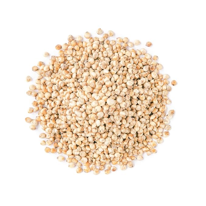 Food to Live Italian White Whole Grain Sorghum, 1.5 Pounds – Premium White Groats. Raw Milo Seeds. Vegan, Bulk Broom-corn. Durra is Great for Making Flour and Popped Jowar Dhani