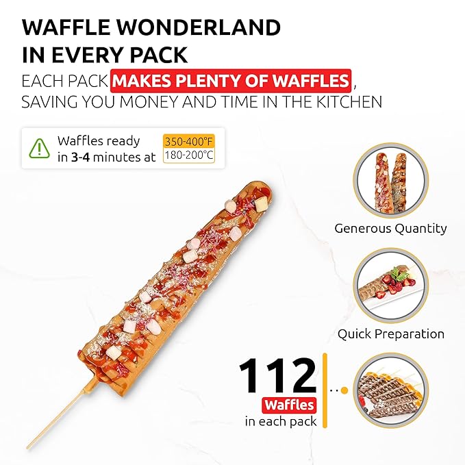 OldSoul Professional Popstick Waffle Mix | Stick Waffles Dough Mix | Vanilla Flavor | 112 Waffles | 5 Lbs (5 Lbs, Gluten Free & Vegan)