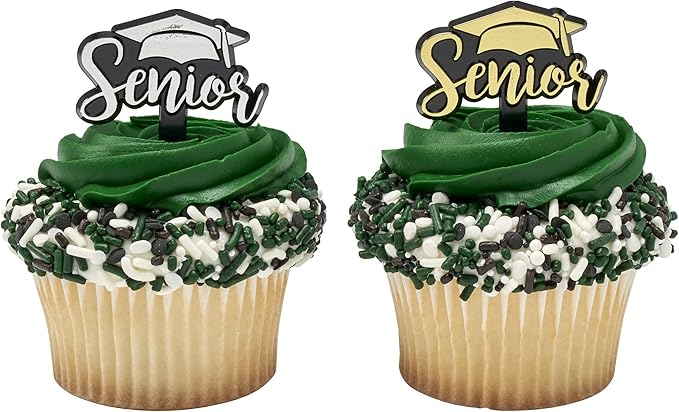DecoPac Graduation Fusion Mix Candy Sprinkles, 26oz, Fancy Sprinkles in Handheld Container, Edible Black And White Sprinkles For Celebration Cakes, Cupcakes, Cookies and Donuts