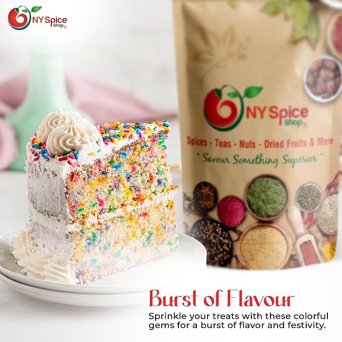 NY Spice Shop Mix Color Nonpareils Sprinkles - 1 Pound Non Pareil Sprinkles - Sprinkle for Party Decorations and Cookies