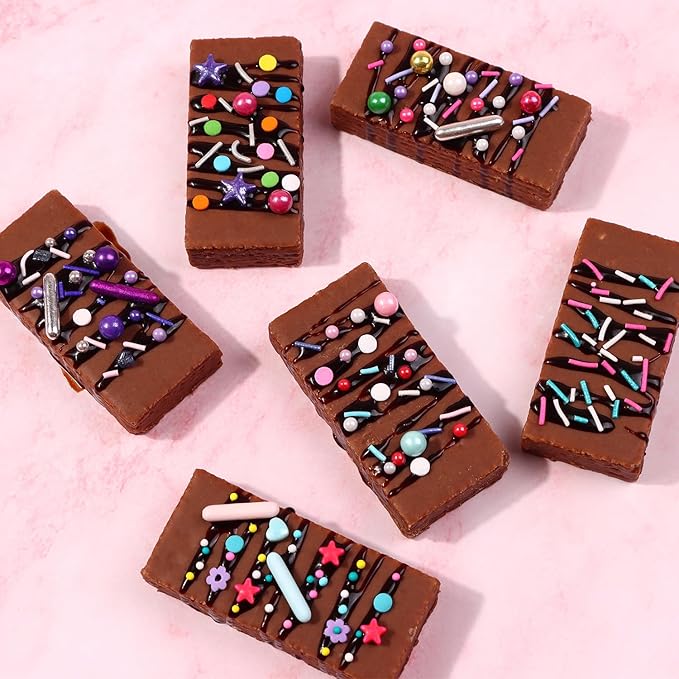 Sprinkles For Cake Decorating, Cupcake, Cookies, Ice Cream Topper, 6 Packs Purple Sprinkles, Pink of Assorted Sprinkles for Cake Baking, Perfect For Birthdays, Wedding