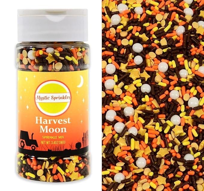 Mystic Sprinkles Autumn/Fall Sprinkle Mixes (Harvest Moon Sprinkle Mix 3.4oz)