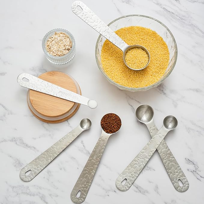 1PCS 1/4tsp(1.25ml) Single Measuring Spoon, Stainless Steel Embossed Measure Scoop Only, Individual Spoon for Cooking and Baking