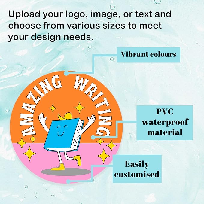 100,150PCS Custom Stickers for Business Logo Personalized Labels with Any Image Logo and Text Customized Stickers for Thank You Business(Oval)