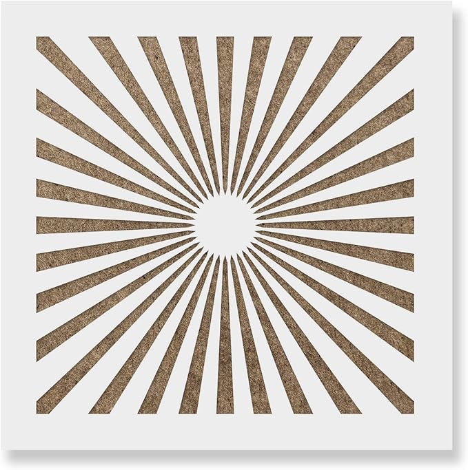 Sunbeam Cookie Stencil - Cookie Stencil, Cake Stencil, Sunbeam, Confection Stencil, Cookie Stencils