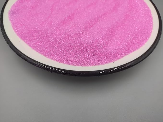 Edible 5 Ounce Fine Decorative Pink Sanding Sugar Sprinkles for Baking, Sparkling Crystals for Cakes, Cookies, Cupcakes, Ice Cream Topping and Rimming Sugar