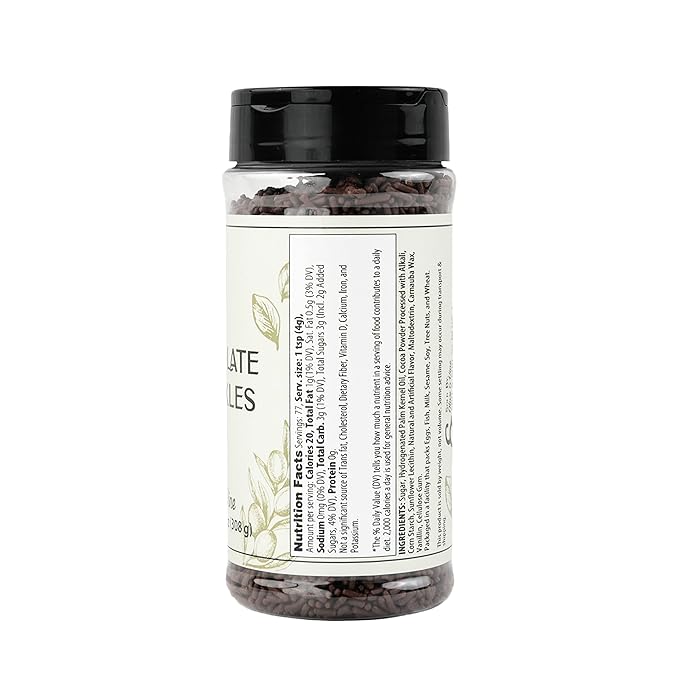 Olive & Vine Chocolate Sprinkles, Sweet Flavor, For Desserts & Baking, Rich Tradition, Authentic Taste, For Global Recipes (10.88 Ounce)