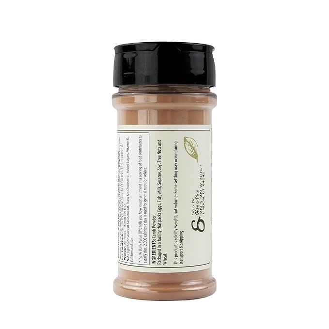 Olive & Vine Carob Powder, Sweet & Nutty Flavor, For Baking & Smoothies, Rich Tradition, Authentic Taste, For Global Recipes (4 Ounce)