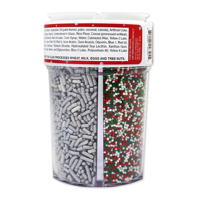 Mystic Sprinkles 4 Cell Sprinkle Assortments (A Classic Christmas in Silver, Midi)