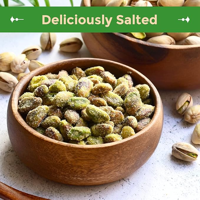 Sincerely Nuts Pistachios Roasted and Salted Kernels No Shell Healthy Snacks for Kids and Adults Shelled Convenient Snack Gourmet Flavor Vegan, Kosher Gluten Free. 1 LB Bag