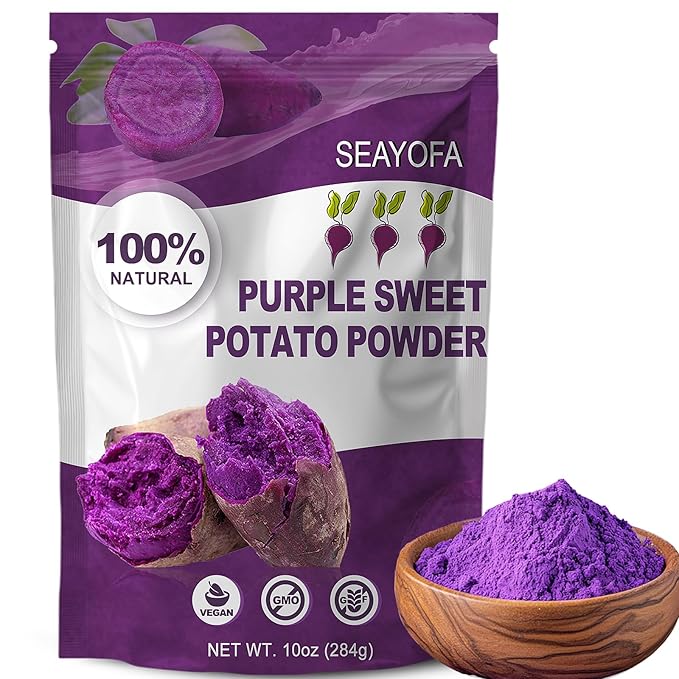 10oz Purple Sweet Potato Powder – Premium Ube Powder & Natural Yam Color for Baking, Smoothies, Ice Cream & Desserts – Vegan, Gluten-Free