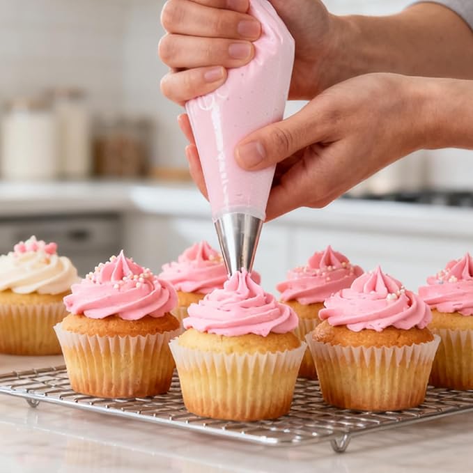 HOZEON 300PCS 18 Inch Thickened Anti-Burst Piping Bags, Extra Large Disposable Pastry Bags for Professional Cake Decorating, Perfect for Frosting Cookies Cupcakes