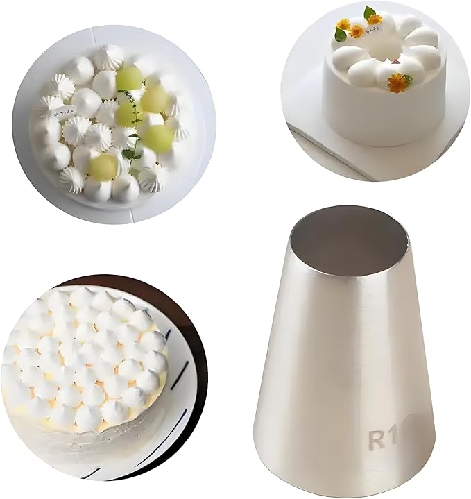 Cake Decorating Icing Tips Set, Crumb Coat Piping Tips, Professional Decorating Tools (#9FT)
