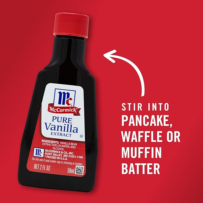 McCormick Vanilla Extract, Pure, No Corn Syrup, Gluten Free, Rich, Sweet Flavor and Aroma for Baking and Savory Dishes, 2 fl oz