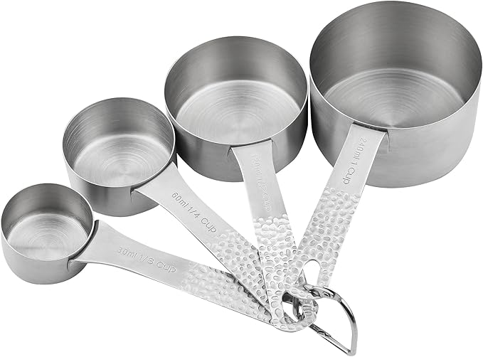 Smithcraft Measuring Cups and Spoons Set, 16 Piece Measuring Cup Set, 18/8 Stainless Steel Measuring Cups Spoons, Measure Cups & Measuring Spoons & Leveler & Measure Equivalents for Baking and Kitchen