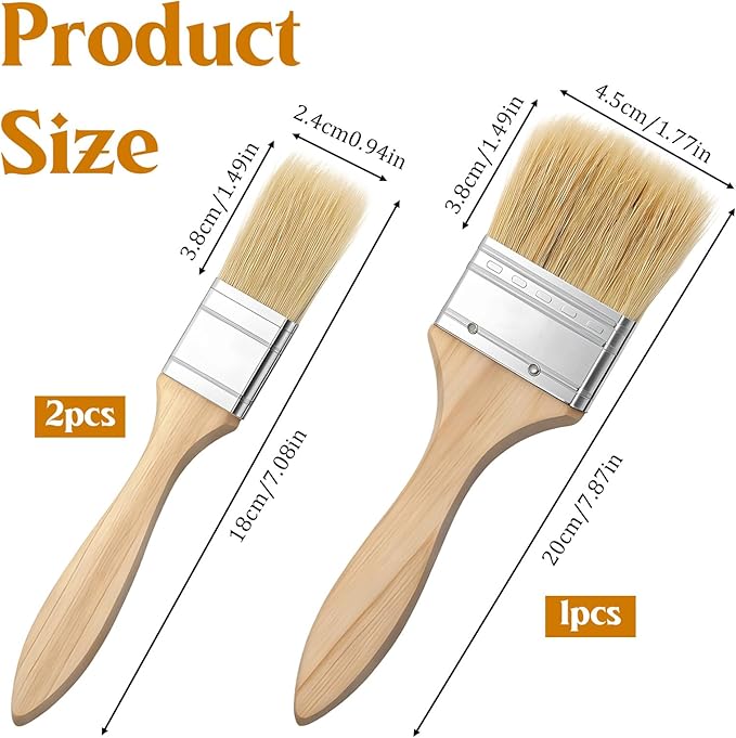 3 PCS Basting Brush for Cooking Pastry Brushes for Baking Cooking Brush for Oil Sauce, Butter, Sauce, Kitchen