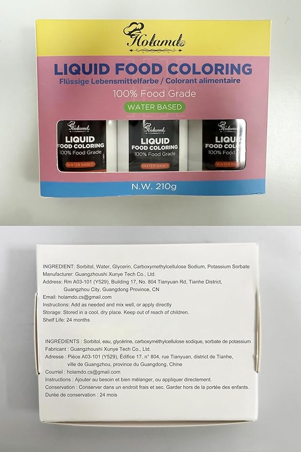 Food Coloring Liquid Red Velvet, 70g x 3 Food Grade Vibrant Food Dye, Concentrated Liquid Food Coloring Kit Set for Baking, Cake Decorating, Fondant, Easter Egg, Icing and DIY Supplies Kit, Tasteless