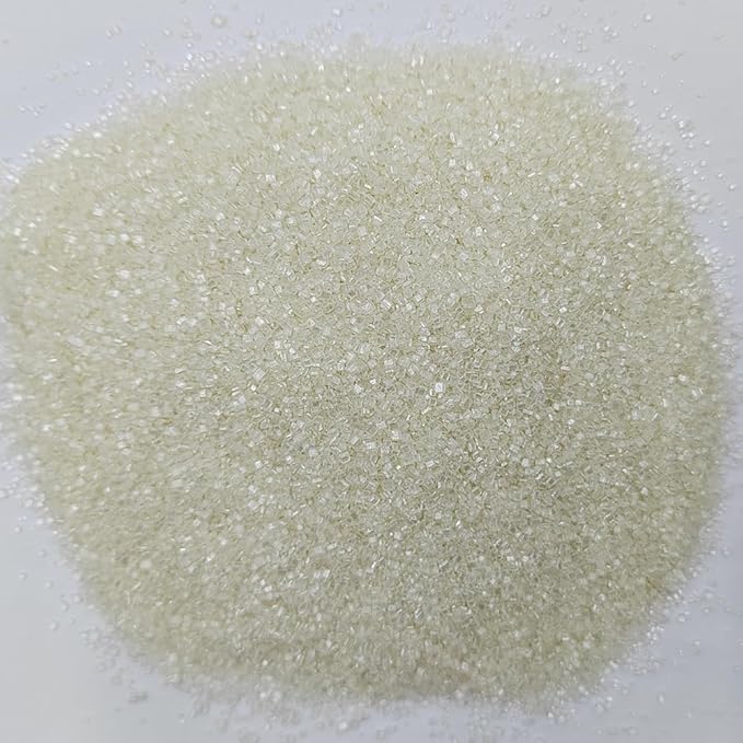 Homankit Sanding Sugar, White Edible Sugar Crystals, Sugar Sprinkles Mix for Celebration Cakes, Cupcakes, Baking, Cookies Decorating, 3.2 OZ