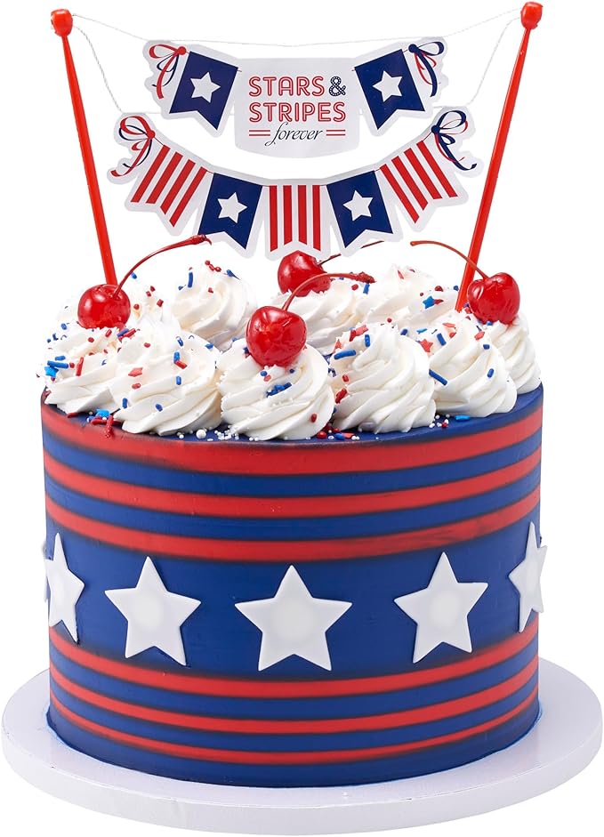 DecoPac Patriotic Fusion Mix Sprinkles, 27oz, Red, White, Blue Candy Sprinkles in Handheld Container, Edible Decorations For July 4th, Independence Day, Celebration Cakes, Cupcakes, Cookies and Donuts