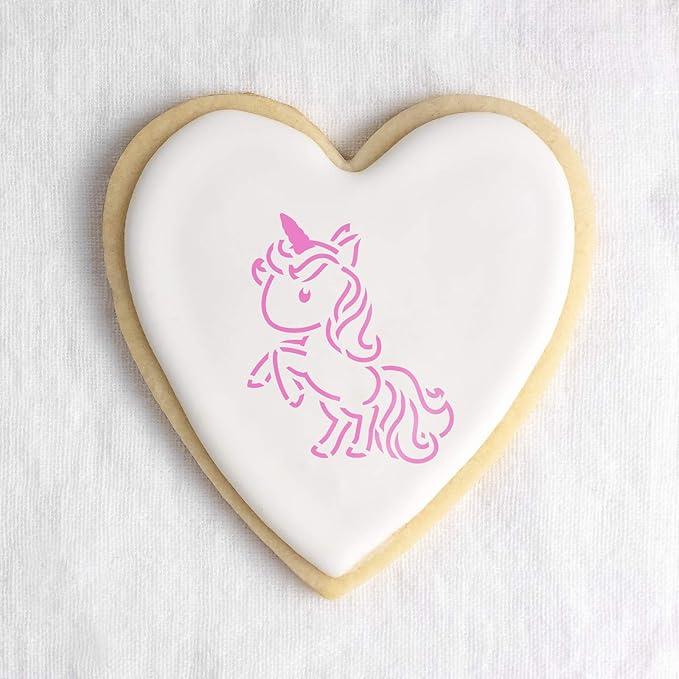 Unicorn Cookie Stencil - Cookie Cutter, Cookies, Unicorn Stencil, Baking Decorations, Stencil For Cookies