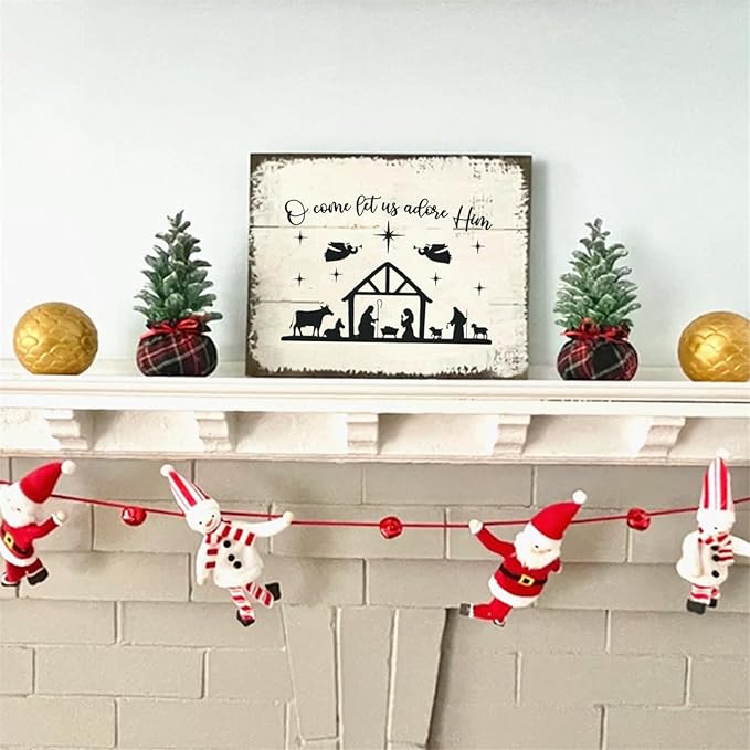 JAJADO Christmas Reusable Silk Screen Stencils 9 Pcs, Winter Holiday Xmas Silk Screen Transfers Mesh Stencil Reusable Self-Adhesive Screen Printing Stencils for Wood, Fabric, Card, DIY Home Decor