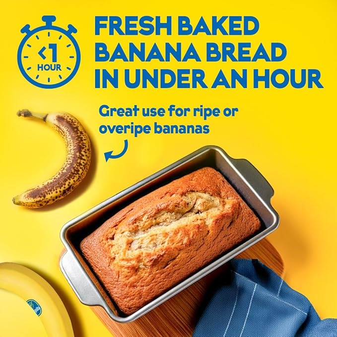 Chiquita™ Banana Bread and Muffin Mix – Moist, Easy-to-Make, No Preservatives - Just Add Bananas, Egg and Water - 13.7 Oz (Pack of 2)