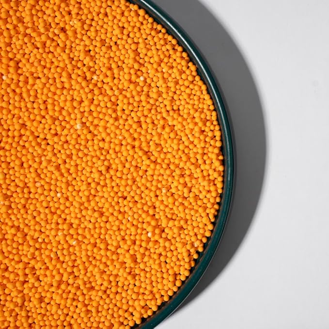 Sprinkles,Orange Edible Pearl Sprinkles for Cake Decorations, Baking, Ice Cream, Cookies, Cupcake Topper Edible Pearls Sprinkles - 2mm Matte White Sugar Pearls for Cake Decorating 130g/4.6oz1 Bottle (2mm orange)